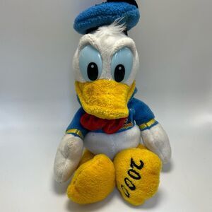 Vintage 2000 Disney Donald Duck Plush Bean Bag Stuffed Animal Y2K Disneyland